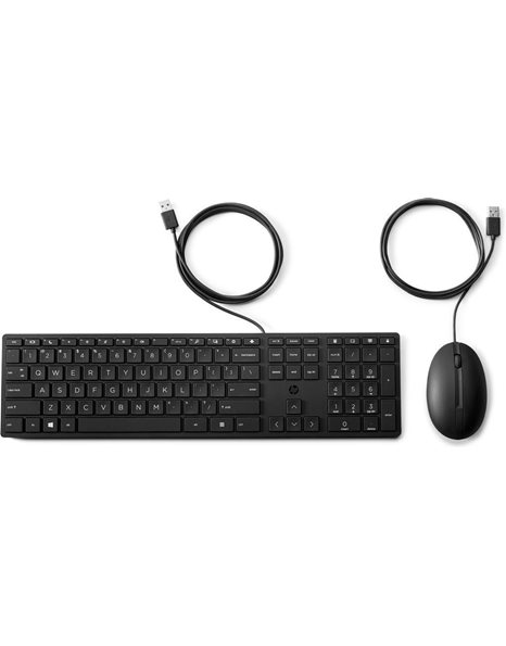 HP Wired Desktop 320MK Mouse And Keyboard, Black (9SR36AA)
