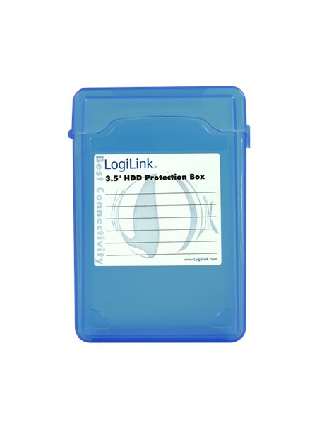 LogiLink HDD Protection Box For 3.5-Inch HDDs, Blue (UA0133)