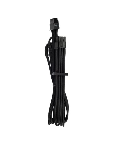 Corsair Premium Individually Sleeved PCIe Cables (single connector) Type 4 Gen 4, Black (CP-8920243)