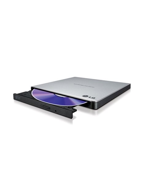 LG GP57ES40 DVD Slim External Super-Multi DVD Drive, Silver (GP57ES40)