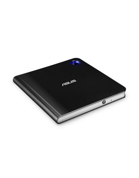 ASUS SBW-06D5H-U Ultra slim Portable USB 3.1 Blu-ray burner with M-DISC support, External Drive, Black (90DD02G0-M29000)