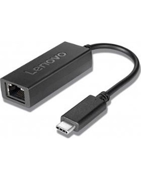 Lenovo ThinkPad USB-C to Ethernet adapter, Black (4X90S91831)