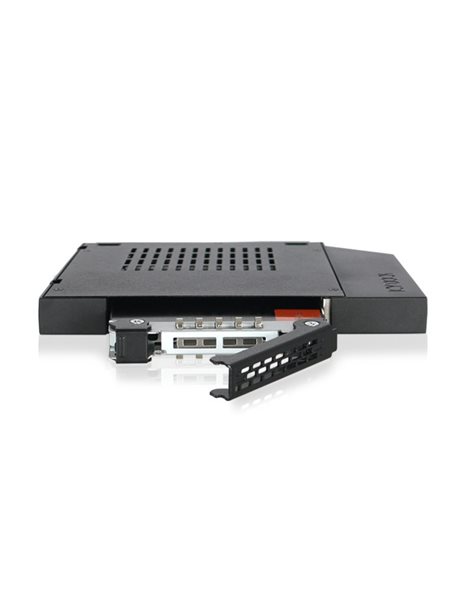 IcyDock ToughArmor 2.5 Inch SSD/HDD Hot-Swap SATA Mobile Rack for 12.7mm Slim CD/DVD-ROM Optical Bay (MB411SPO-1B)