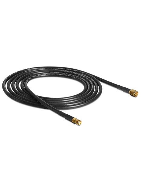 Delock Antenna Cable SMA plug to SMA jack CFD, RF200 2 m low loss (88443)