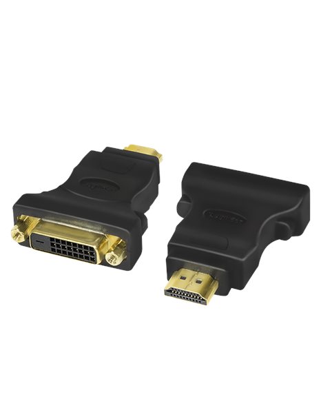 Logilink HDMI adapter, A male to DVI-D (24+1) female, 1080p, black (AH0002)