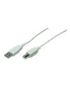 Logilink USB 2.0 A Male To USB 2.0 B Male, 3m, Gray (CU0008)