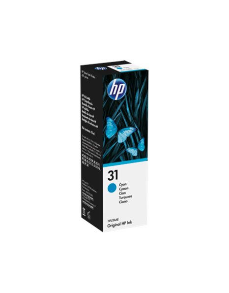 HP 31 70-Ml Cyan Original Ink Bottle (1VU26AE)