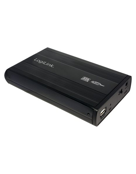 LogiLink External HDD enclosure 3.5-Inch, SATA, USB 2.0, aluminum, black (UA0082)
