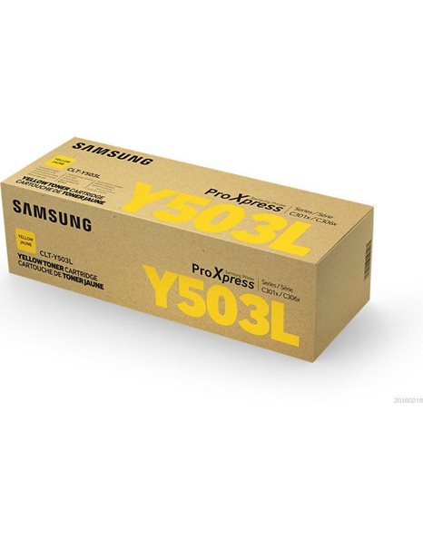 Samsung CLT-Y503L High Yield Yellow Toner Cartridge (SU491A)