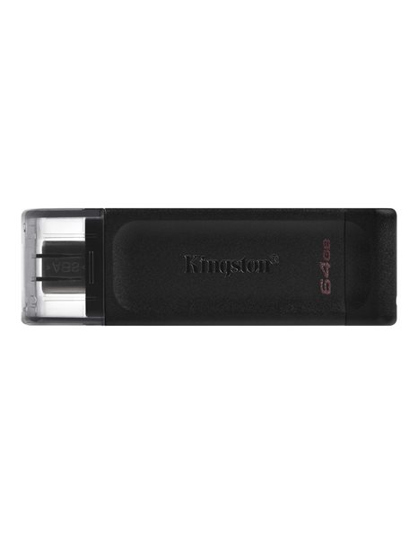 Kingston USB3.2 Flash Drive Stick Data Traveler, 64GB, Black (DT70/64GB)
