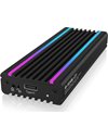 RaidSonic ICY BOX IB-1824ML-C31 USB Type-C Enclosure for M.2 NVMe SSD - RGB illuminated (IB-1824ML-C31)