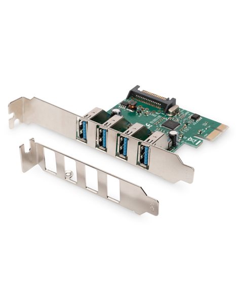 DIGITUS 4-Port USB 3.0 PCI Express Add-on Card (DS-30221-1)