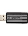 Verbatim PinStripe 128GB USB 2.0 Flash Drive, Black (49071)