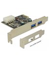 Delock PCI Express Card to 2x external USB 3.0 Type-A female (89243)