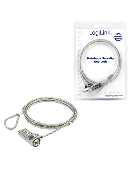 LogiLink Notebook security lock with combination (NBS002)