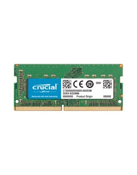 Crucial 16GB, 2400 MHz, SDRAM DDR4 SODIMM, CL17, 1.2V (CT16G4S24AM)