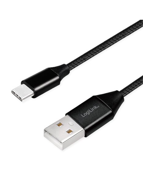 Logilink USB 2.0 cable USB-A male to USB-C male, 1m (CU0140)