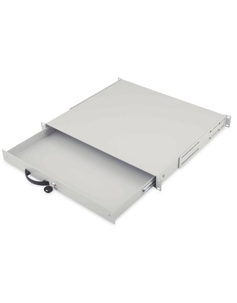 DIGITUS Keyboard Drawer & Document Storage for 483 mm (19-Inch) Cabinets (DN-19 KEY-3U-SW)