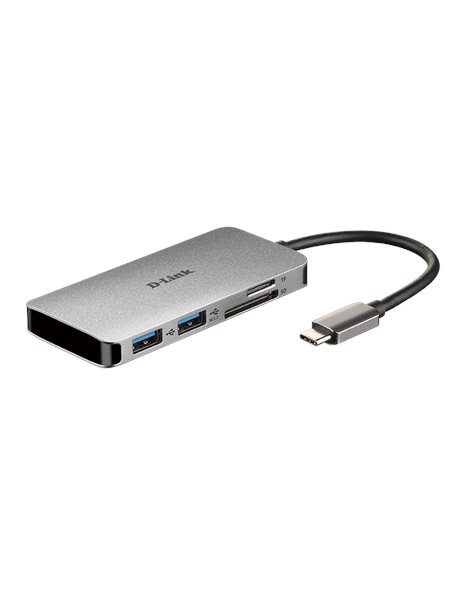D-Link 6in1 USB C Hub with HDMI/Card Reader/Power Delivery (DUB-M610)