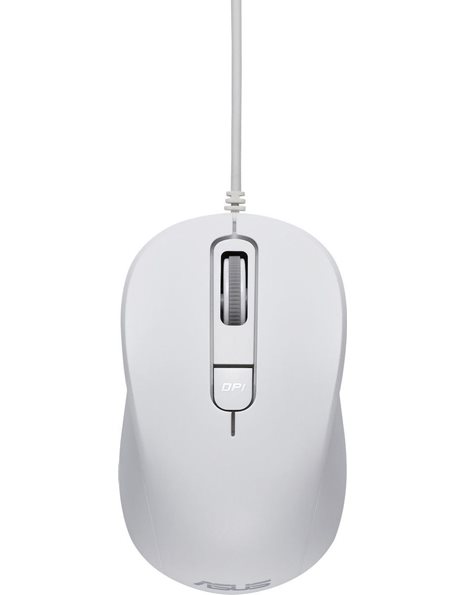 Asus MU101C Wired Blue Ray Mouse, 3200dpi, White (90XB05RN-BMU010)