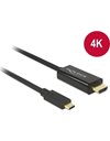 Delock Cable USB Type-C male to HDMI male 4K 30 Hz 1 m black (85258)