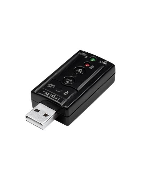 LogiLink USB sound card with Virtual 7.1 sound effects (UA0078)