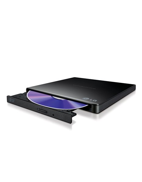 LG DVD Slim External Super-Multi DVD Drive, Black (GP57EB40.AHLE10B)