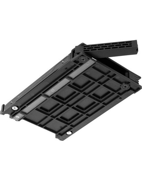 IcyDock  ExpressCage 2x2.5 Inch SAS/SATA HDD/SSD Mobile Rack And 3.5 Inch Slot for External 5.25 Inch Bay (MB322SP-B)