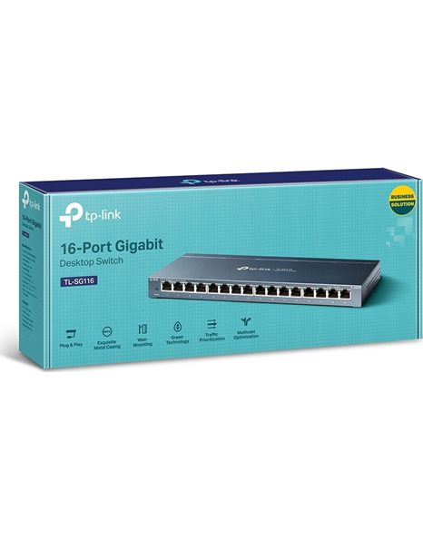 TP-Link 16-Port Gigabit Desktop Switch, Unmanaged, v1 (TL-SG116)