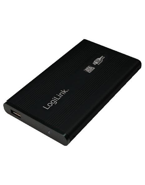 Logilink External HDD enclosure 2.5-Inch, SATA, USB 3.0, aluminum, black (UA0106)