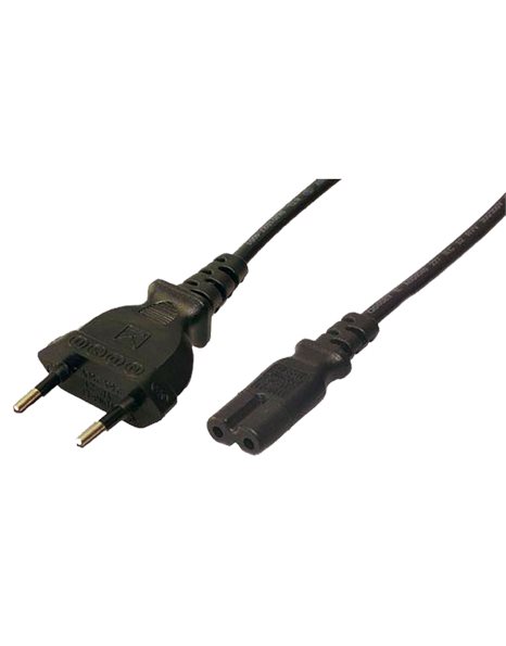 Logilink Power cord, Euro male to IEC C7 female, 1.8m, black (CP092)