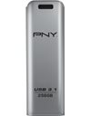 PNY Elite Steel USB 3.1 Flash Drive 256GB, 80MBps (Read)/20MBps (Write), Silver (FD256ESTEEL31G-EF)