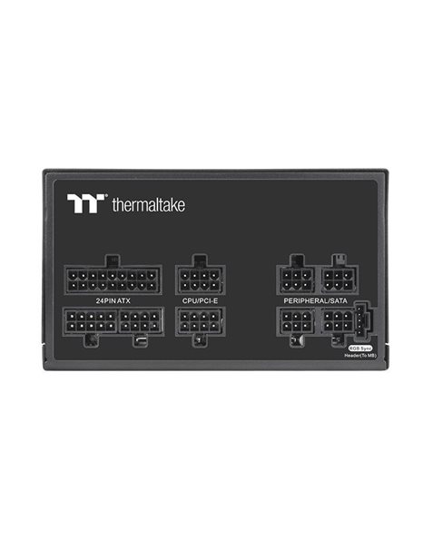 Thermaltake Toughpower GF1 ARGB 750W Power Supply, 80+ Gold, ATX, 140mm Fan, Active PFC, Fully Modular (PS-TPD-0750F3FAGE-1)