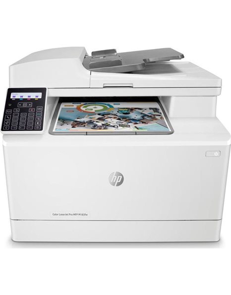 HP Color LaserJet Pro MFP M183fw, A4 Color Multifunction Laser Printer (Print/Scan/Copy/Fax), 600x600 Dpi, 16ppm, LAN, WiFi, USB (7KW56A)