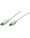 Logilink USB2.0-A to USB-B M/M Grey 1.8m (CU0007)