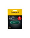 Intenso Rainbow Line 8 GB USB2.0 Flash Drive, Green (3502460)