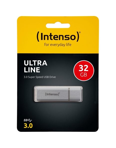 Intenso Ultra Line 32 GB USB3.0 Flash Drive, Silver (3531480)
