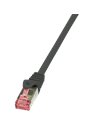 LogiLink Patch cable Cat.6 S/FTP, PIMF, PrimeLine, black, 3m (CQ2063S)
