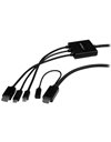 StarTech USB Type-C, HDMI or Mini DisplayPort to HDMI Converter Cable, 2m, Black (CMDPHD2HD)