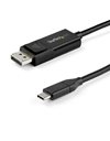 StarTech USB Type-C To DisplayPort 1.4 Bidirectional Cable, 8K 60Hz/4K, 2m, Black (CDP2DP142MBD)