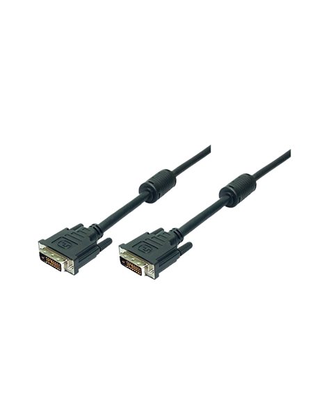 LogiLink DVI cable 2x male Dual Link, black, 2m (CD0001)