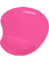 LogiLink Mousepad with silicone gel hand rest, Pink (ID0027P)