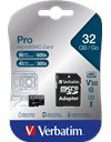 Verbatim Pro U3 Micro SDHC Card 32GB (47041)