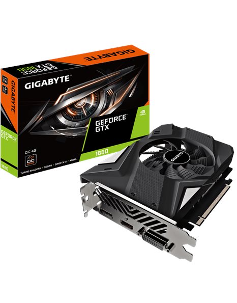 Gigabyte GeForce GTX 1650 D6 OC (rev. 2.0) 4GB GDDR6, 128-Bit, NVENC, HDMI, DP, DVI (GV-N1656OC-4GD 2.0)
