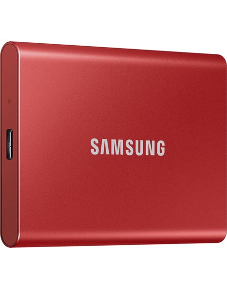 Samsung Portable 500GB External SSD T7, 2.5-Inch, USB 3.2 Gen 2, 1050 MBps (Read)/1000 MBps (Write), Red (MU-PC500R/WW)