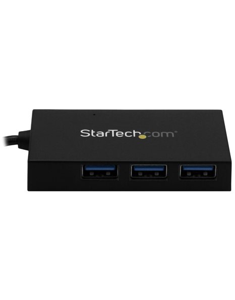 StarTech 4-Port USB 3.0 Hub, USB Type-A Hub with 1xUSB-C & 3xUSB-A Ports (SuperSpeed 5Gbps), USB 3.1 Gen 1 Adapter Hub, Black (HB30A3A1CFB)
