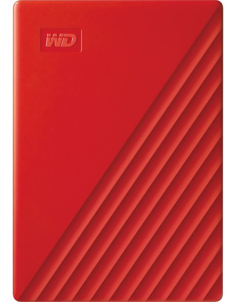 Western Digital My Passport External HDD, 4TB, 2.5-Inch, USB 3.2, Red (WDBPKJ0040BRD-WESN)
