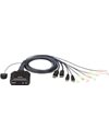 Aten 2-Port USB DisplayPort Cable KVM Switch with Remote Port Selector (CS22DP-AT)