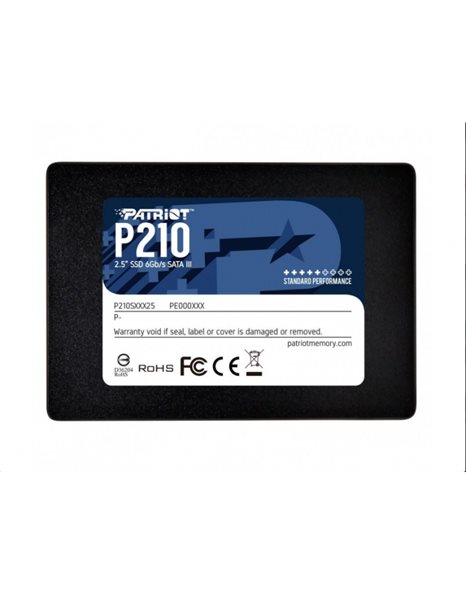 Patriot P210 512GB SSD, 2.5-Inch, SATA3, 500MBps (Read)/400MBps (Write) (P210S512G25)