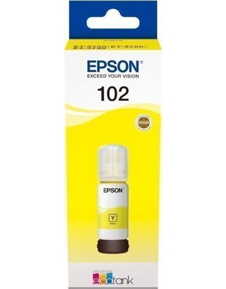 Epson 102 Ecotank Pigment Ink Bottle, Yellow (C13T03R440)